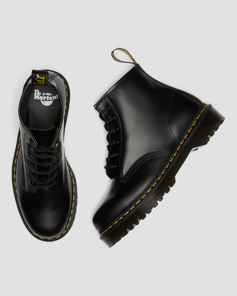 Botines Dr Martens 101 Bex Smooth Cuero Hombre Negros | MX 393PJJ